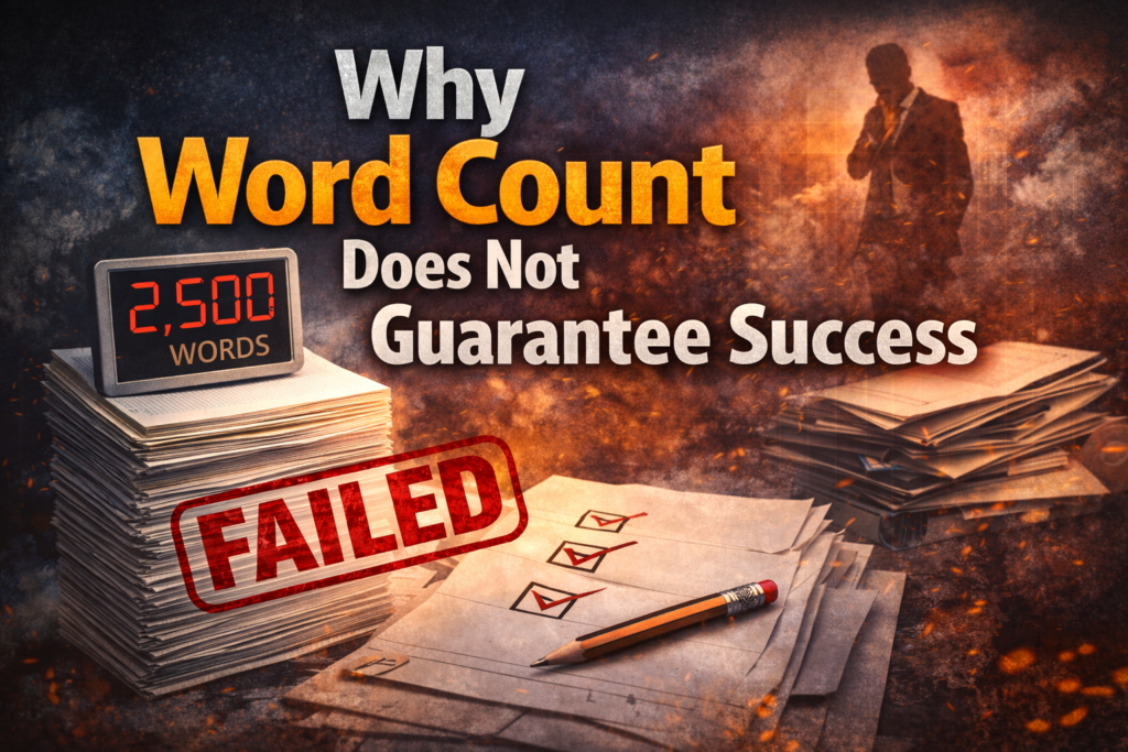 Why Word Count Does Not Guarantee Success